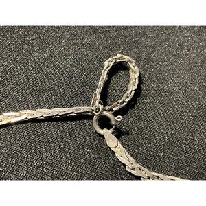 925 Italy 19in Braided/Herringbone Necklace